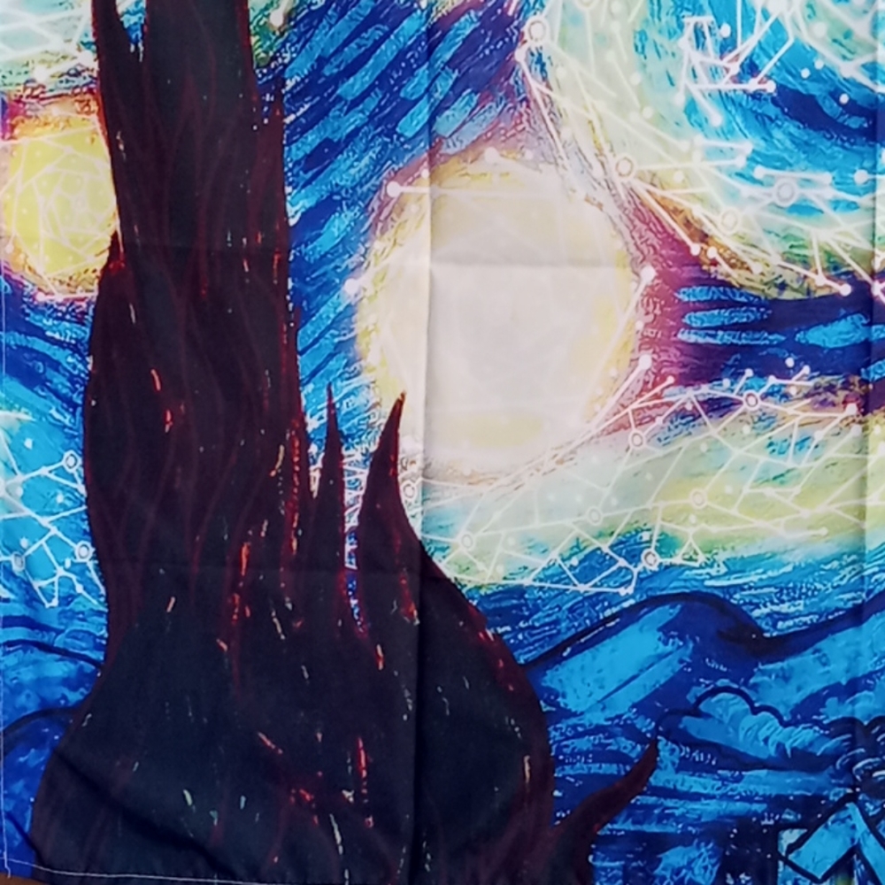 Vincent van Gogh The Starry Night Tapestry NEW - Picture 4 of 5